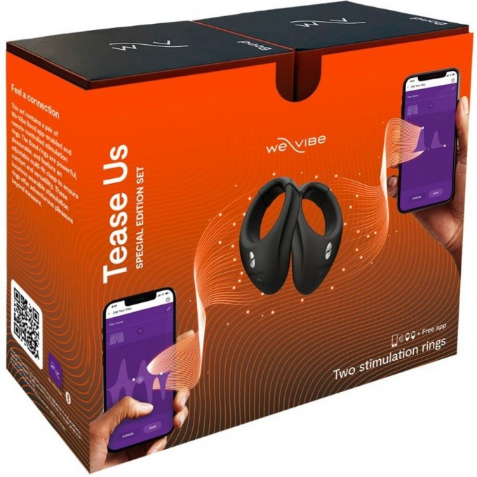 Набор виброколец WOMANIZER We-Vibe Tease Us: Bond + Bond черный SNDV2SG9 Набор виброколец WOMANIZER We-Vibe Tease Us: Bond + Bond черный SNDV2SG9